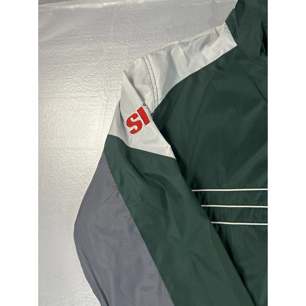 VTG Reebok Green Bay‎ Packers NFL Mens XL Windbreaker Green Lightweight NWT